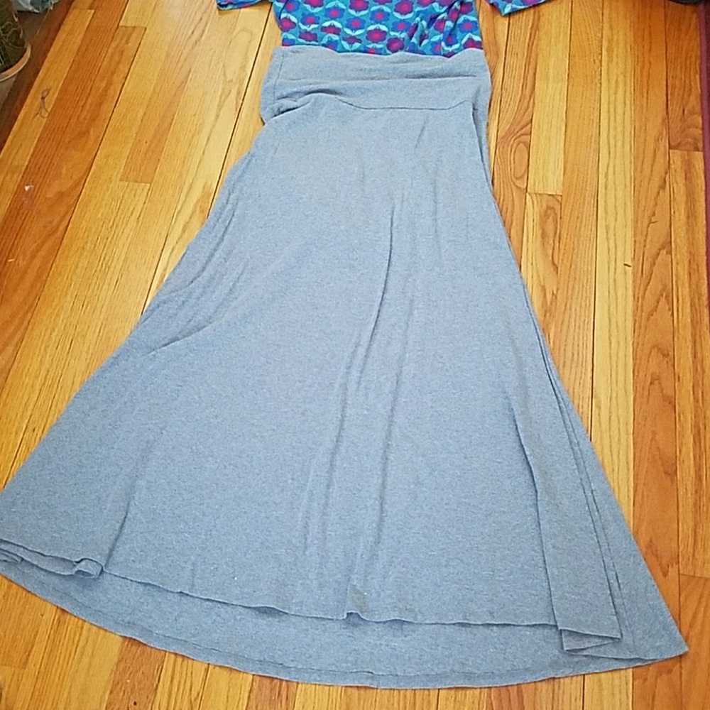 Slate blue lularoe maxi skirt
